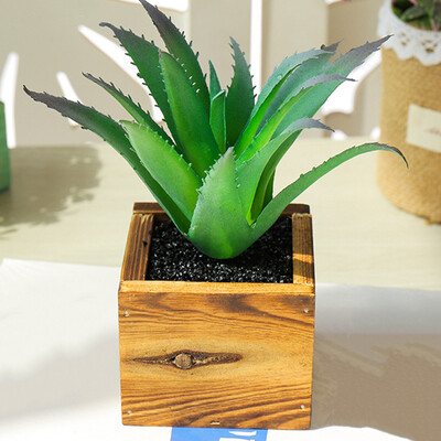 

Creative Ornaments Mini Simulation Succulent Bonsai Artificial Flowers With Pot