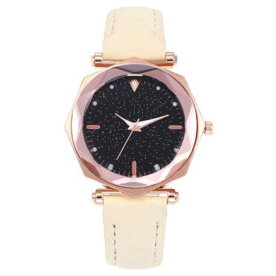 

Gypsophila luminous dial ladies fashion octagonal watch simple belt quartz student watch