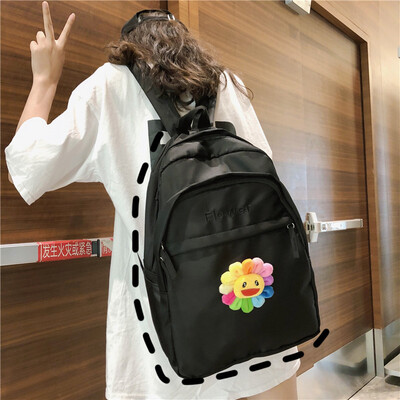 

Schoolbag female ins style Korean version of college students backpack high school Forestry Department simple large capacity old-f