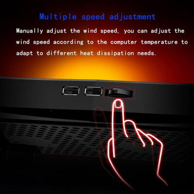 

Nuoxi 3 High Speed Fan Adjustable Radiator Dual USB Port Laptop Cooling Pad