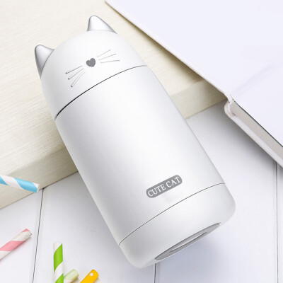 

Gobestart Mini Vacuum Mug Cute Cat Kid Thermos Stainless Steel Hot Water Bottle Travel Cup