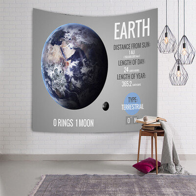 

Toponeto Solar System Tapestry Planets Arround Sun in Universe Wall Hanging Space Tapestries Party Wall Decor