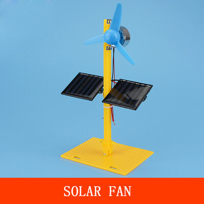 

Siaonvr Solar Power Generator DC Motor Mini Fan Panel DIY Science Education Model Kit