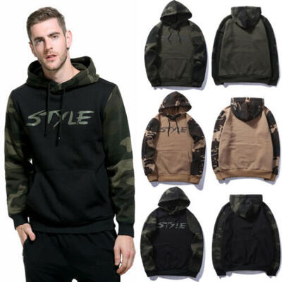 

Mens Warm Hoodie Hooded Sweatshirt Coat Jacket Outwear Jumper Winter Sweater