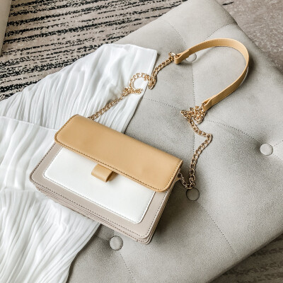 

French Minority Westernized Womens Bag 2019 Korean Version Baitao Slant Bag Summer Texture Square Bag