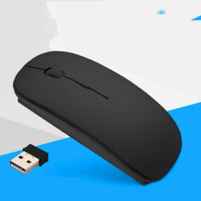 

24G Wireless Mouse With Nano Receiver 1600 DPI Slim Noiseless Rechargeable Mouse For WIN1078 MAC Android XP System