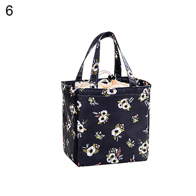 

Flamingo Cactus Drawstring Thermal Insulated Pouch Picnic Travel Bag Container