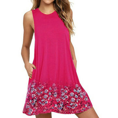 

Women Casual Short Sleeve Solid Loose Tunic Top Shirt Blouse Dress Plus Size