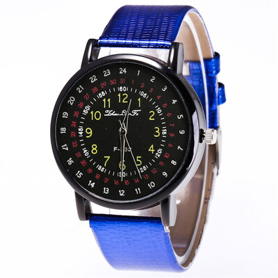 

RM Zhou Lianfa Quartz Watch Mens Leather Strap Korean Lady Student Couple Watch F3