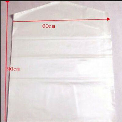 

20x Dress Clothes Garment Suit Cover Bags Dustproof Storage Plastic Protector