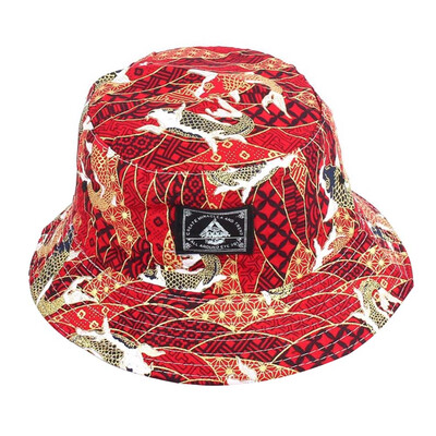 

Newest Soft Embroidery Floral Double Side Summer Fishing Sun Bucket Hat For Man Women Outdoor Sports Hip Hop Cap