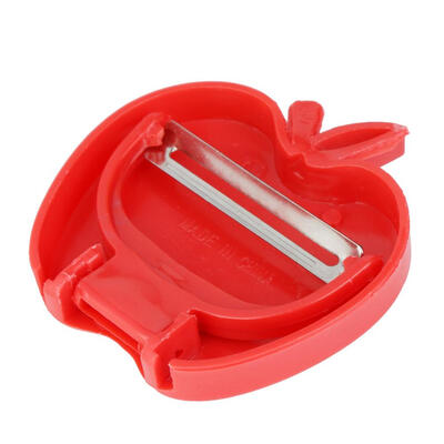 

Stainless Steel Apple Shape Paring Knife Melon Plane Grater Folding Peeler