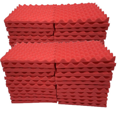 

Gobestart 48Pcs Acoustic Foam Panel Sound Stop Absorption Sponge Studio KTV Soundproof