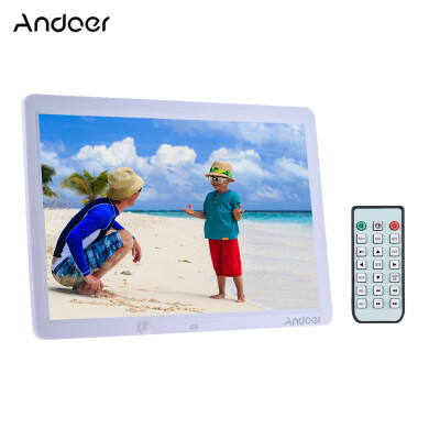 

Andoer 15 Inch Large Screen LED Digital Photo Frame Album Wall Mountable Desktop 1280 800 Support Remote Control with Motion Det