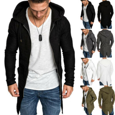 

UK Men Winter Casual Sweater Slim Long Sleeve Cardigan Trench Coat Jacket Suit