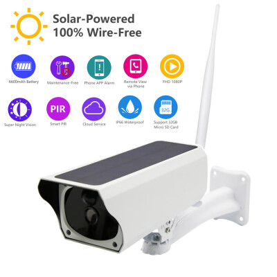 

〖Follure〗2MP Security Camera Wireless Remote Monitoring Solar Video WIFI Alarm System