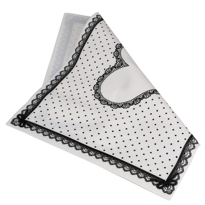 

Toponeto Silicon Lace Polka Dot Heart Pattern Nail Art Table Mat Pad Manicure Clean