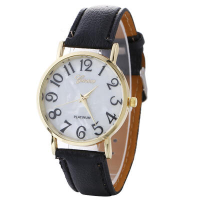 

New Fashion Women Casual Watch Leather Band Stainless Steel Analog Quartz Wristwatch Woman Female Lady Watches Green