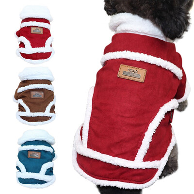 

Pet Dog Winter Coat Clothes New Nordic Style Faux Suede Fleece Jacket Warm Dog 2-Legged Coat Dogs Clothing Pet Product
