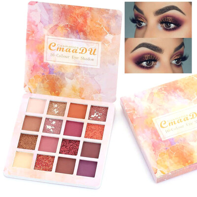 

Cmaadu ME0047 16 Colors Shiny Pearlescent Waterproof Matte Eyeshadow