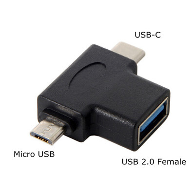 

USB-C USB 31 Type-C & Micro USB Combo to USB 20 A Female OTG Data Host Adapter connector
