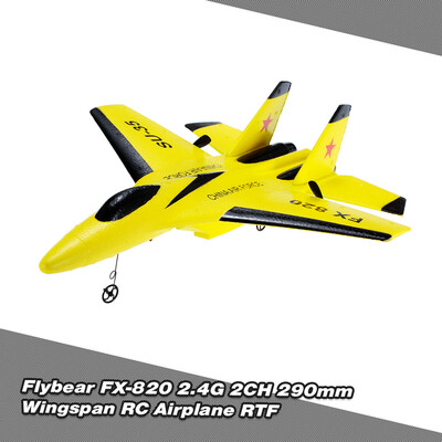 

Flybear FX-820 24G 2CH Remote Control SU-35 Glider 290mm Wingspan EPP Micro Indoor RC Airplane Aircraft RTF