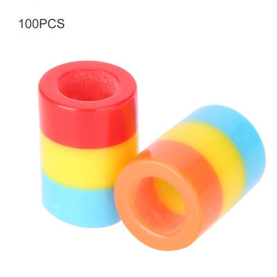 

Greensen 100pcs Colorful Resin Hair Braid Beads Rings Cuff Hair Beauty Decoration Tools Accessories