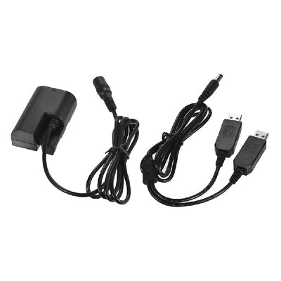 

Andoer Dual USB Power Adpater DR-E6 DC Coupler Fully Decoded Replacement LP-E6 Battery for Canon EOS 5D Mark II 5D Mark III 5D