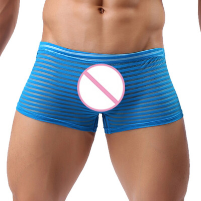 

Tailored Mens New Style Stripe Underwear Soft Breathable Knickers Short Sexy Briefs