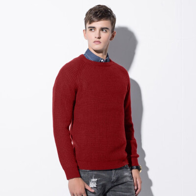 

Toponeto Mens Winter Casual Long Sleeve Knitting Solid Color Sweaters Tops Blouse