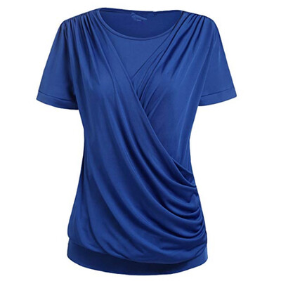 

Starmoon Fashion Women Solid O-Neck Short Sleeve T-Shirt Casual Tops Blouse