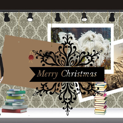 

〖Follure〗Merry Christmas Background Wall Decoration Removable Wall Stickers