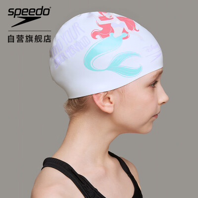 

Speed than Tao Speedo Disney Marvel series fashion printing fit comfortable&quick-drying hair care ear long hair for children swimming cap blue red code 808386C842