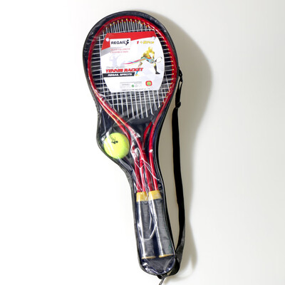 

REGAIL 2pcsset Teenagers Tennis Racket Chindren For Training Tennis Fine Quality Material Tennis String with Training Ball