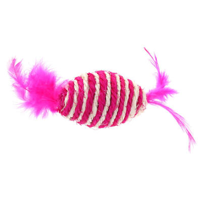 

Cats Feathers Sisal Hemp Scratch Bite Pets Kitten Training Interactive Toys