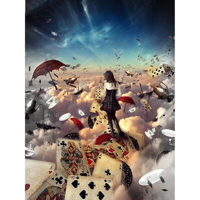 

5D Diamond Painting Portrait Girl Poker Cross Stitch Full Display Full Square Diamond Embroidery Rhinestone Decor Home