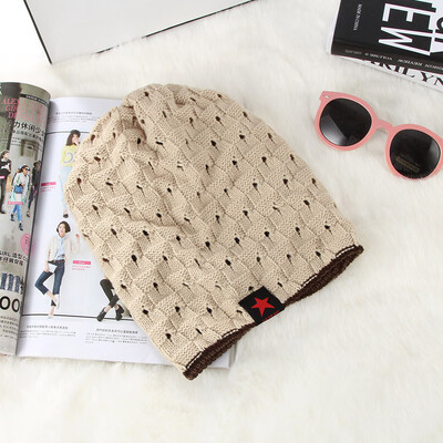 

Tailored Solid Cotton Hats Unisex Warm Winter PentagramThe Wool Knit Cap