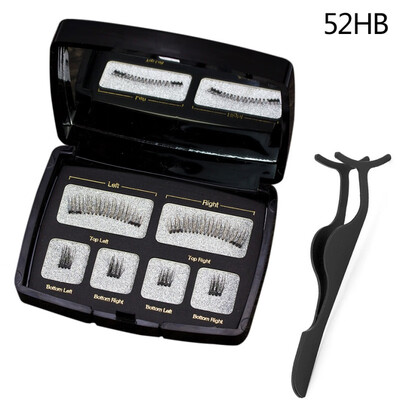 

Magnetic False Eyelashes Set 3D False Reusable Magnet Fake Eyelashes Kit Makeup Tool With Eyelash Tweezers