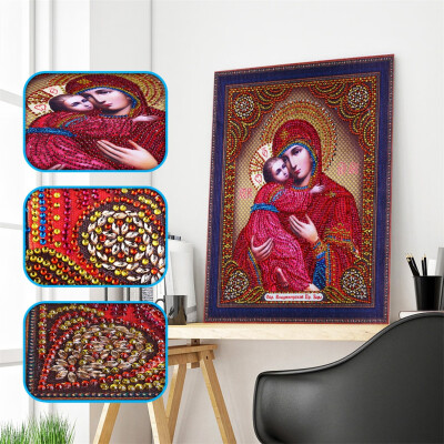 

Siaonvr Special Shaped Diamond Painting DIY 5D Partial Drill Cross Stitch Kits Crystal R