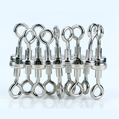 

1pcs Small Size Magnetic Sheep Eye Hook Magnet Holder Powerful Pulling Force Eyebolt Hooks