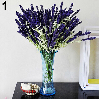 

Home Decoration Wedding Silk Flowers High Simulation 12 Heads Lavender Bouquet