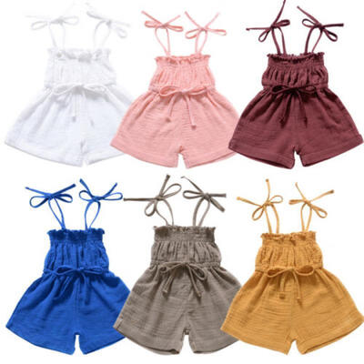 

Newborn Baby Girls Clothes Cotton Romper Bodysuit Jumpsuit Summer Outfits Sets