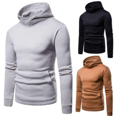 

New Men´s Winter Slim Hoodie Warm Hooded Sweatshirt Coat Jacket Outwear Sweater