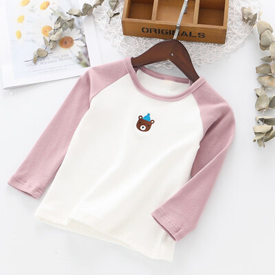 

Autumn Baby Girl Boy Cute Long Sleeve Cartoon Patchwork T-Shirts Kids Tops Shirts Casual Clothing