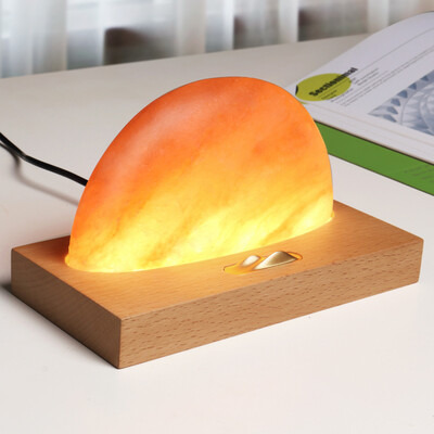 

〖Follure〗Ambient Meditation Himalayan Salt Lamp With Wireless Charger Sound Amplifier