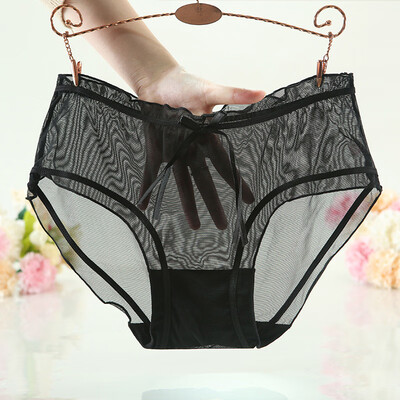 

Fashion Women Mesh Sheer Briefs Thin Underwear Knickers Sexy Panties Underwear