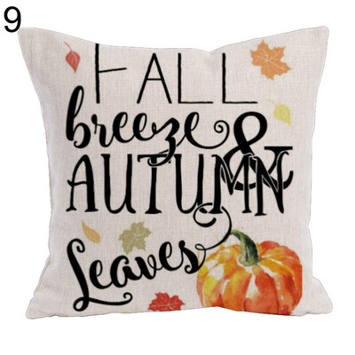 

Pumpkin Fall Harvest Linen Pillow Case Cushion Cover Sofa Bed Car Office Decor