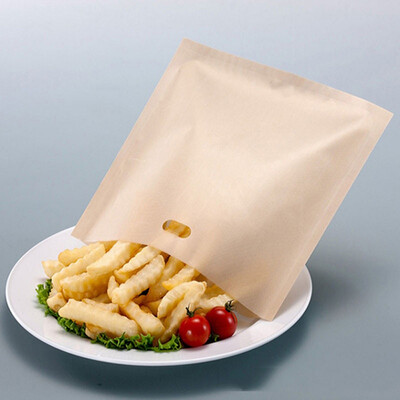 

5pcslot Food Grade Toast Bags for Grilled Cheese Sandwiches Non-stick Microwave Bag kitchen pastry tools Baked Bread Bags