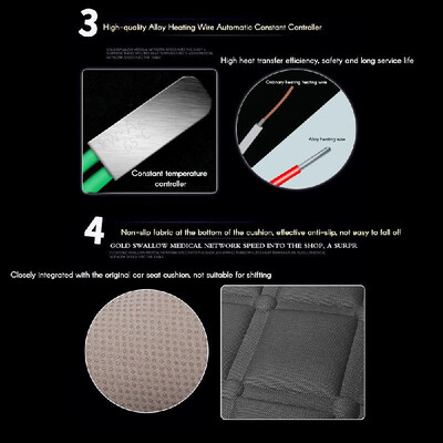 

Car Heated Seat Cushion 12V Car Seat Winter Warmer Cover Chair Heating Heater Pad Single