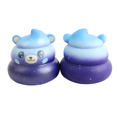 

Siaonvr Cartoon Bear Poo Scented Slow Rising Squeeze Toys Collection Stress Reliever Toy